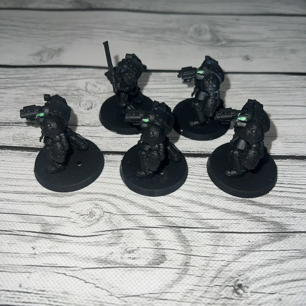 Games Workshop Warhammer 40K 30K Cataphractii Terminator Squad X5 Painted